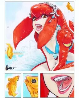 Omar Dogan,artist,Mipha,The Legend of Zelda,фэндомы,LoZ art.