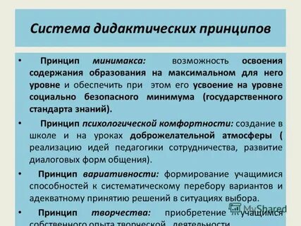 Система дидактических принципов