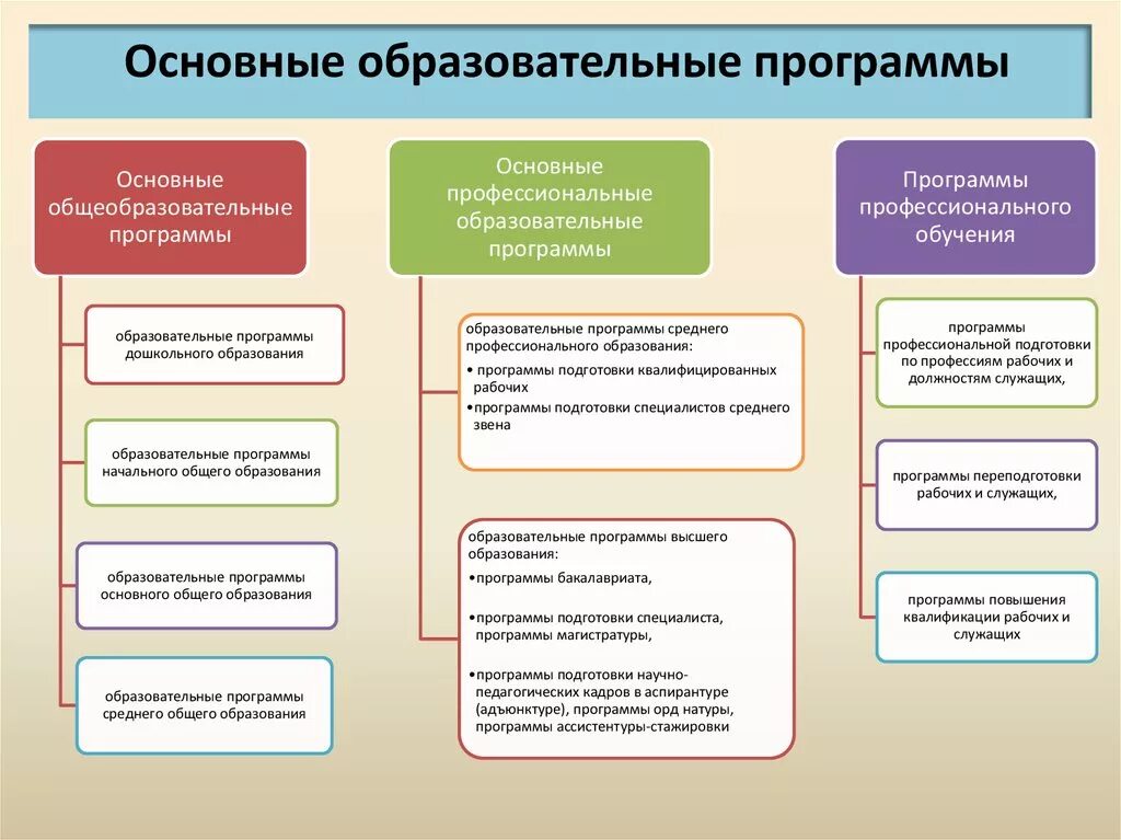 Образовательной программы обучения в организациях. Основная программа профессионального обучения это. Основные общеобразовательные программы по закону об образовании в РФ. Основные общеобразовательные программы включают в себя. Основные образовательные граммы.