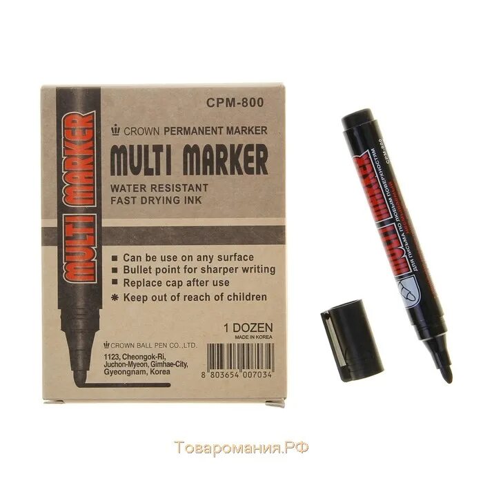 Маркер перманентный "Multi Marker" черный, пулевидный, 3мм CPM-800. Маркер перманентный Crown Multi Marker 800ч. Маркер перманентный Multi Marker СРМ-800. Маркер перманентный Multi Marker CPM-800 3мм черный Crown. Маркер multi marker