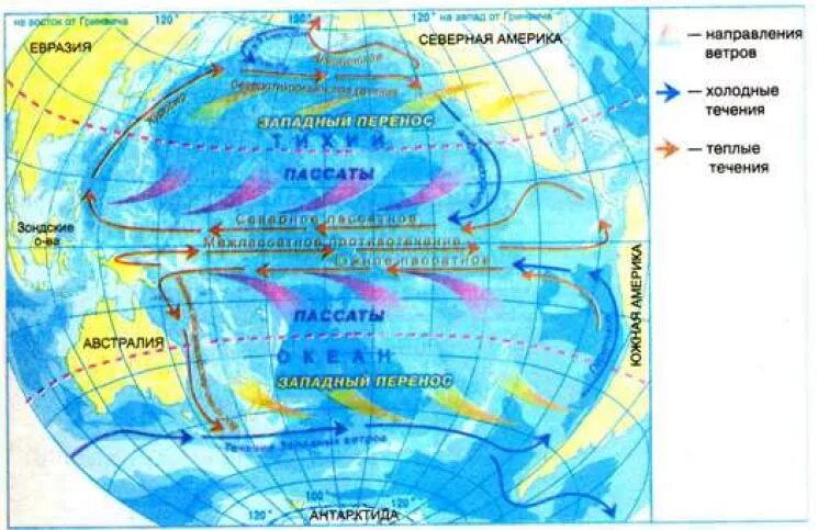 Течения тихого океана и индийского океана. Климатические пояса Тихого океана на карте. Климат Атлантического океана карта. Течения Северной части Тихого океана. Климатическая карта Тихого океана.