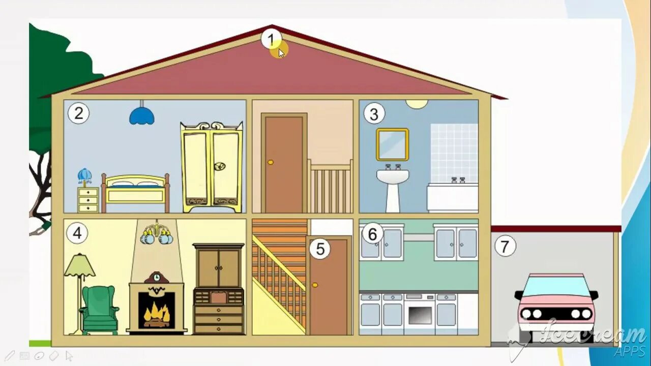 2 around the house. Дом в разрезе с комнатами. Домик в комнате. Домик с комнатами мультяшный. Дом с комнатами для детей.