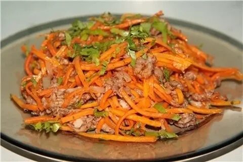 Мясо корейская морковь