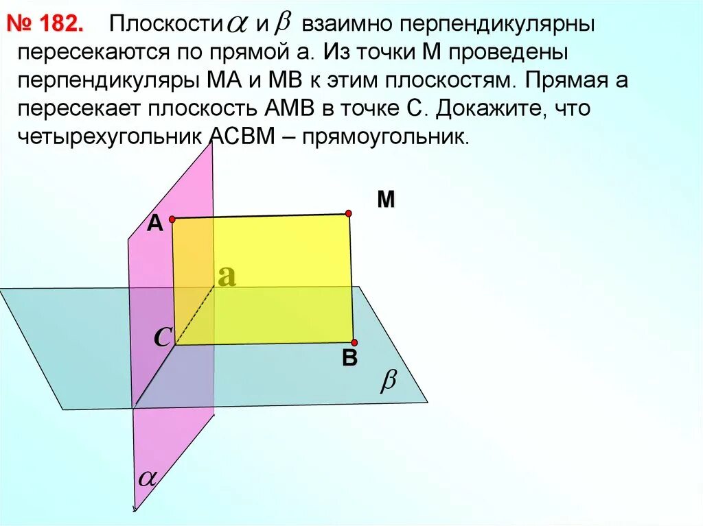 А перпендикулярна б а принадлежит а. Пересекает ПЛОСКОСТИО по прямой. Перпендикулярные плоскости пересекаются по прямой. Двугранный угол перпендикулярность плоскостей. Плоскость из пересекающихся прямых.