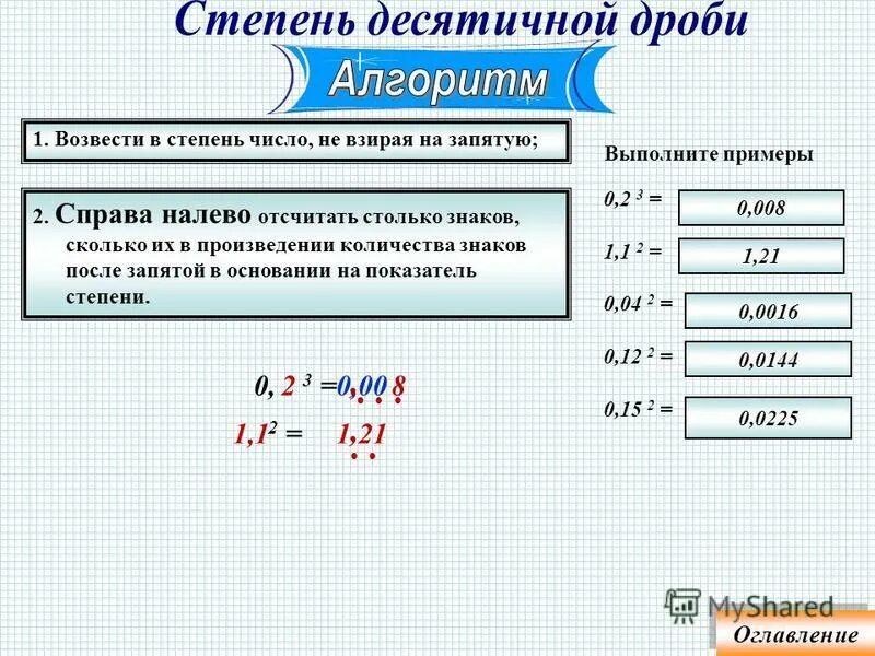 Возведение числа в третью степень. Возведение числа в третью степень