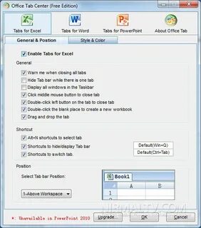 Hidden tab