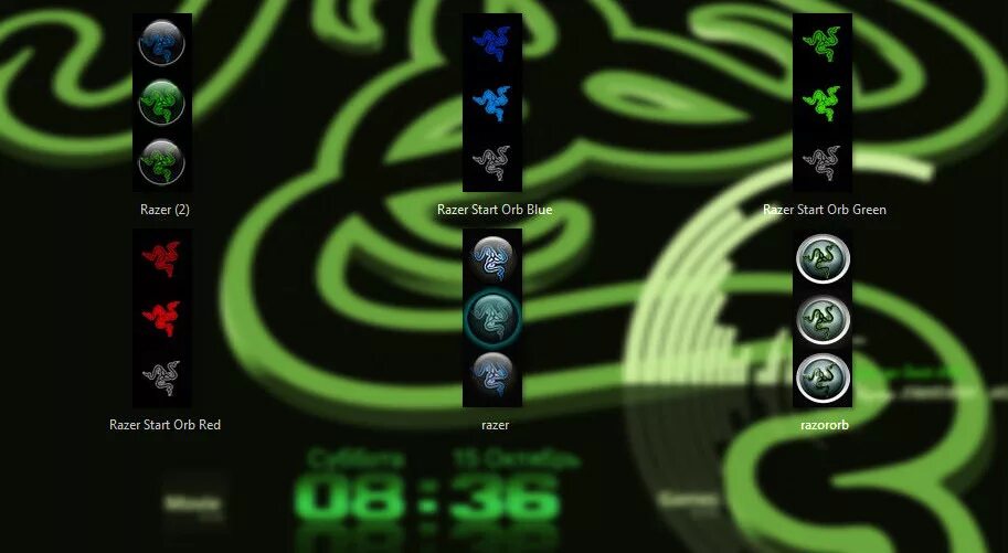 8 gadget pack windows 10. Start orb кнопки пуск. иконки для пуска razer. windows 7 start orb. windows 10 start orb.