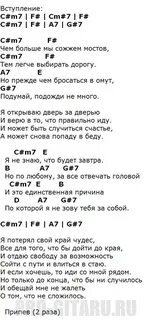 Передо мной стоит стена аккорды