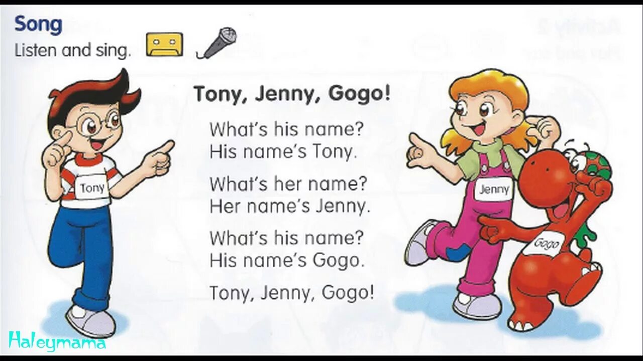 Her his name s. Английский Gogo. Gogo Loves English. Гого английский для детей. Gogo Loves English 1.