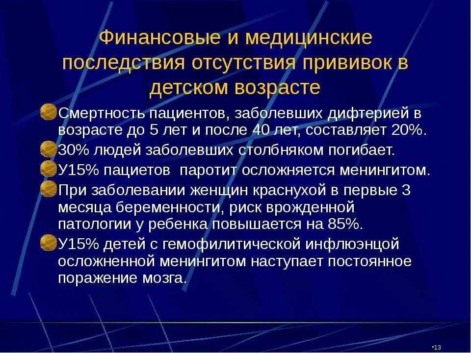 Отсутствие вакцинации