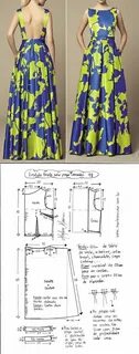 Длинное платье без выкройки
