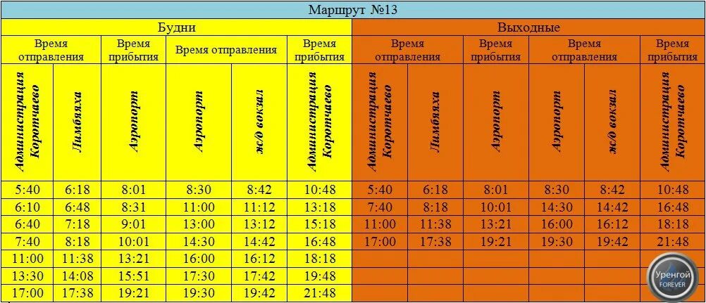 Расписание автобуса 13 суббота. Расписание автобусов Коротчаево новый Уренгой 13 маршрут. Расписание автобуса 13 Коротчаево новый Уренгой. Расписание автобусов Коротчаево новый Уренгой. Автобус новый Уренгой Коротчаево.