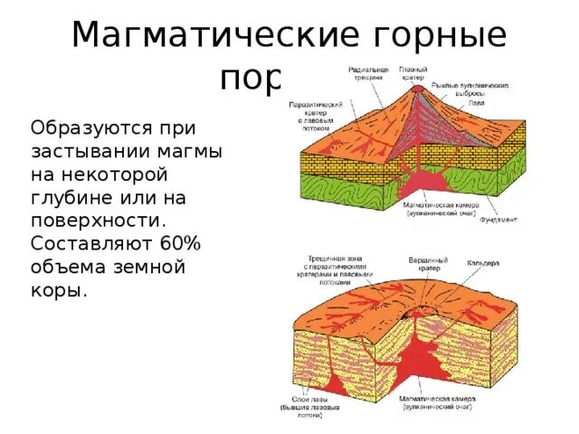 Образуется при застывании магмы. Магматические горные породы. При застывании магмы на земной поверхности образуется. Горные породы земной коры.