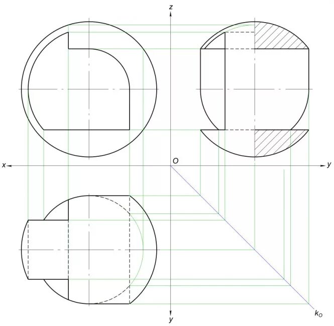 Чертежи на шару. Построить три проекции сферы со сквозным отверстием. Проекция шара со сквозным отверстием. Проекции шара с вырезом. Шар со сквозными отверстиями.