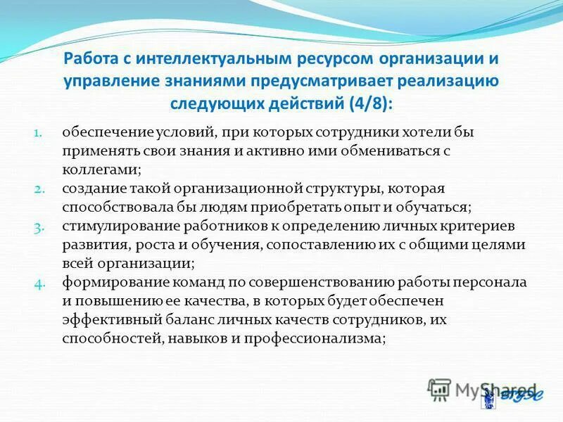 Использования интеллектуальных ресурсов. Использования интеллектуальных ресурсов