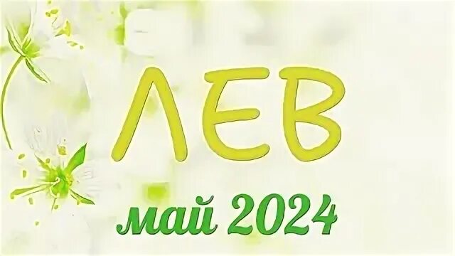 Лев май 2024