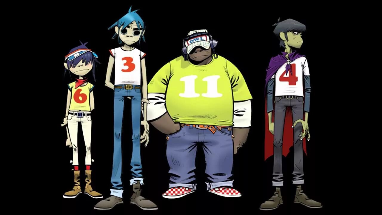 Группа гориллаз. Гориллаз 2005. Группа Gorillaz персонажи. Стиль гориллаз.