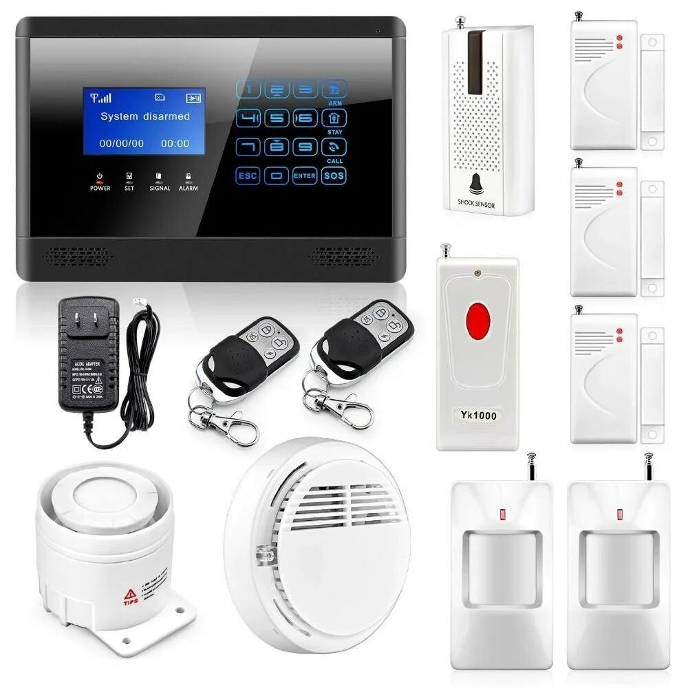 Gsm охранно пожарная. Сигнализация tuya GSM. Smart Life Smart Alarm System сигнализация. GSM модуль для пожарной сигнализации. GSM сигнализация прибор охранный с беспроводным датчиком.