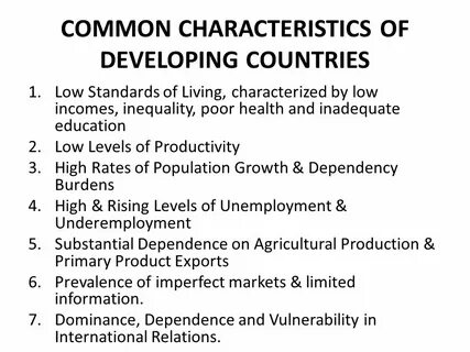 Developing countries
