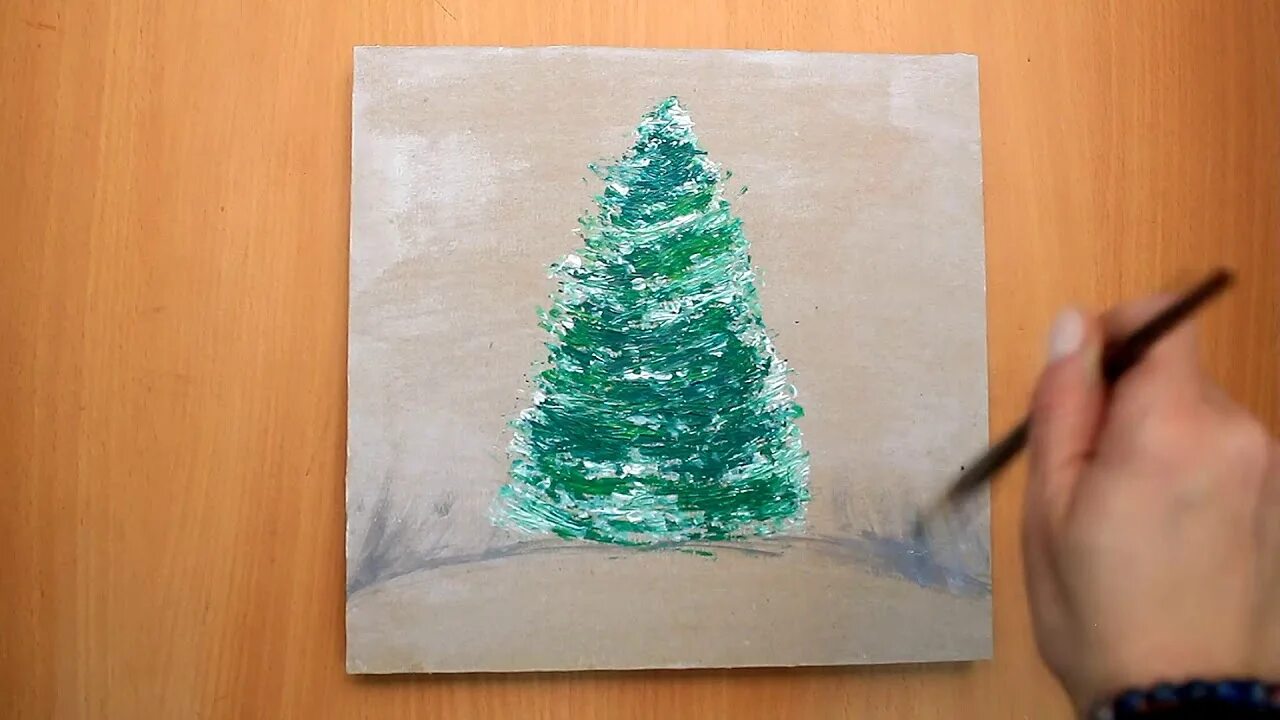 Рисование акварелью елка. Рисование новогодняя елочка. Поэтапное рисование елки акварелью. Елка красками пошагово. Пошаговое рисование елки.