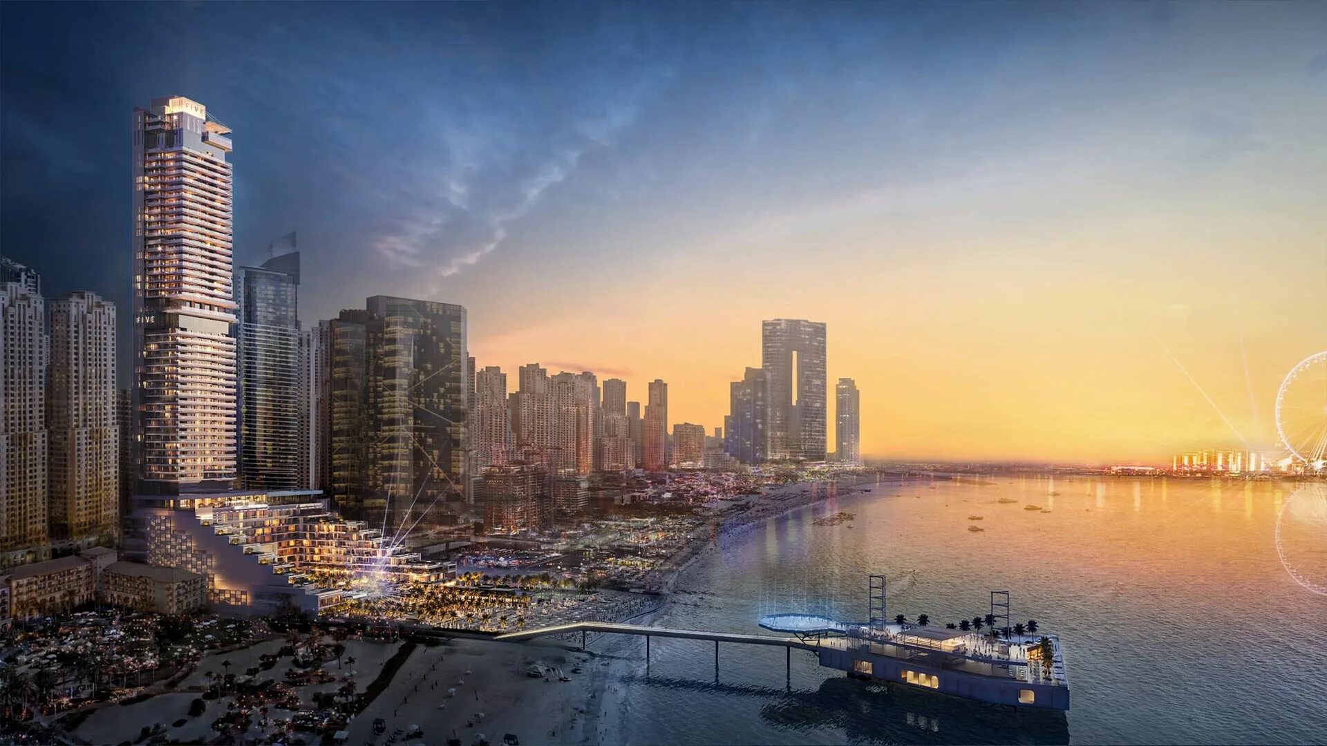 Five luxe dubai. Джумейра Бич Резиденс Дубай. Five Luxe Дубай. Пляж JBR В Дубае.