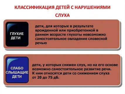Принципы обучения детей с нарушениями слуха