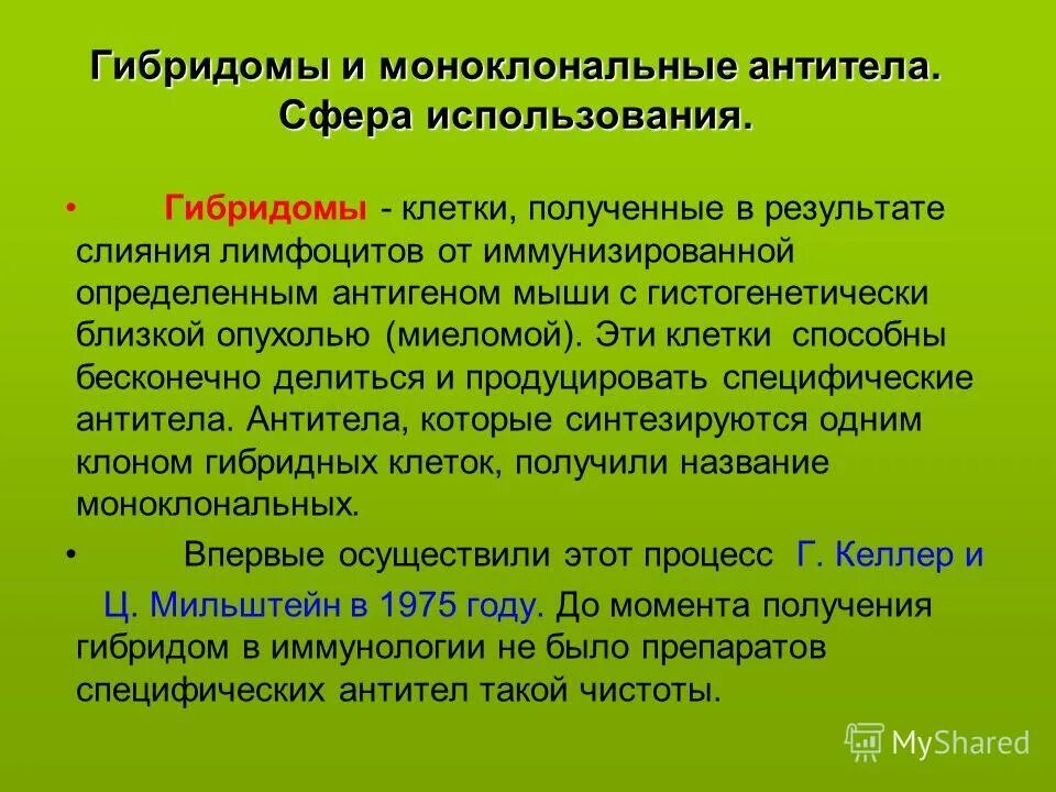 Гибридомы и моноклональные антитела. Гибридомы для получения моноклональных антител. Метод использования моноклональных антител. Применение моноклональных антител. Для гибридом используются