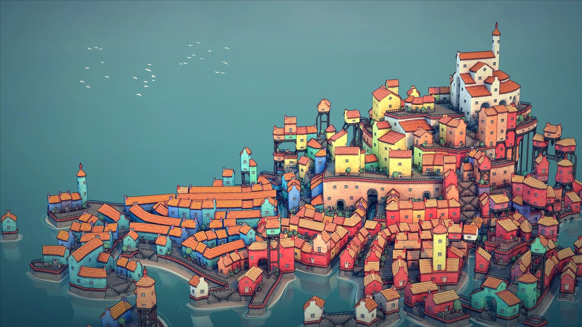 Игра строим город на воде. Townscaper. города в townscape. townscape постройки. дома в townscape.