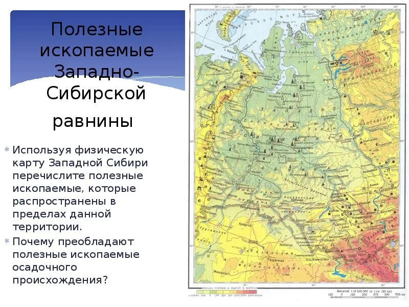 Рельеф и полезные ископаемые западной сибири