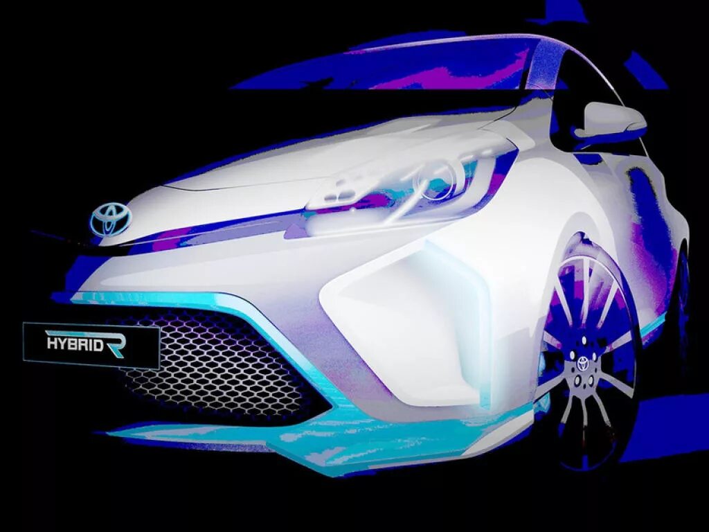 Hybrid r. Новая тойота гибрид. тойота тизер. hybrid concept. концепты двигателей.