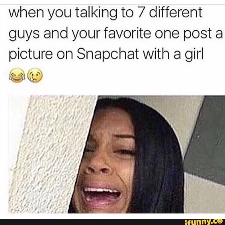 You are talking to your. When you. snapchat lola. when your favorite streamer. meme with guy talking to girl.
