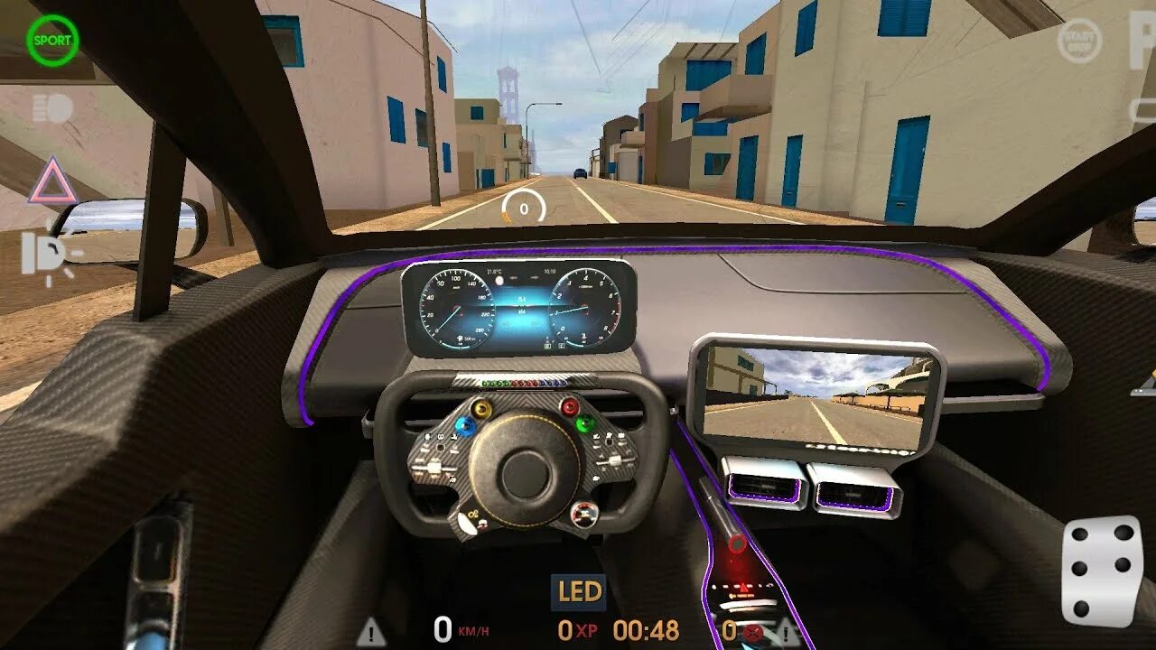 City car driving 2022. Driving School SIM 2020 Tesla. MC learn.