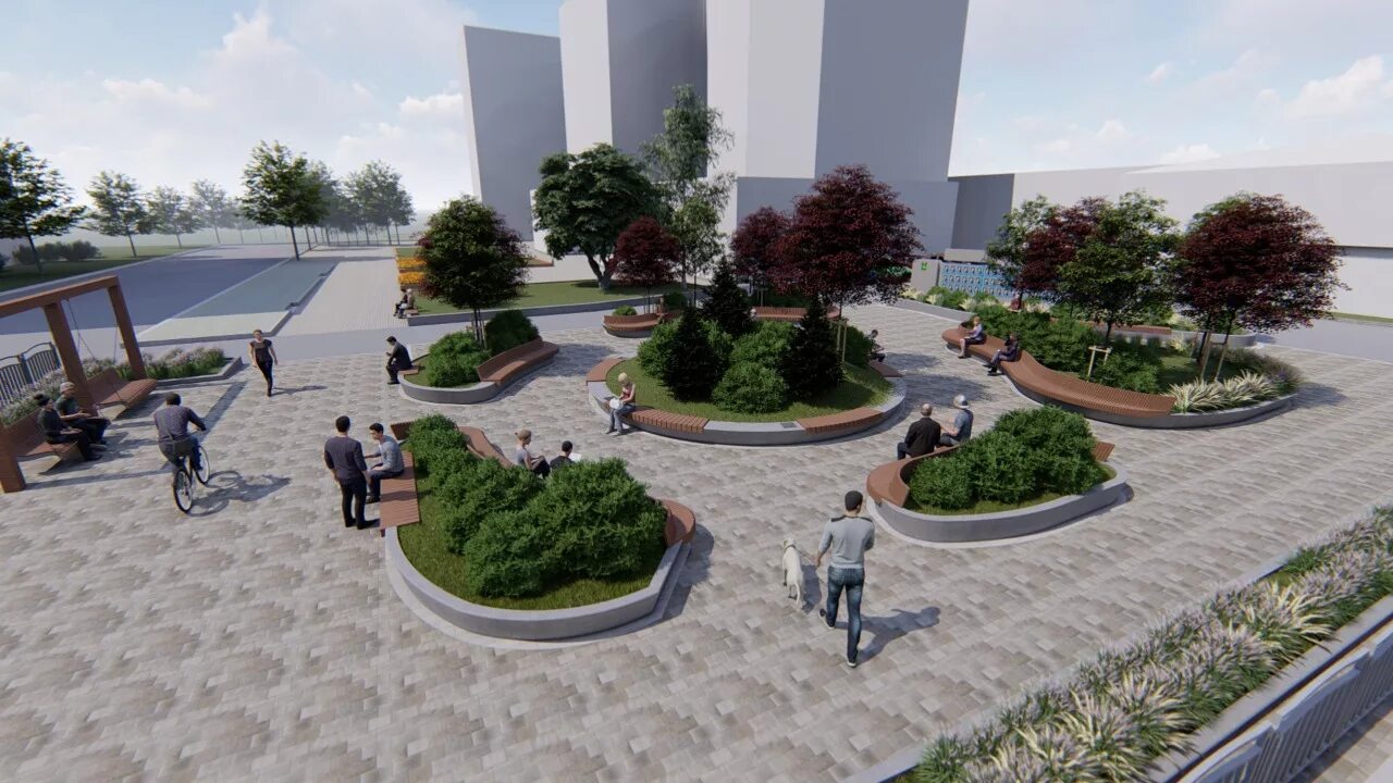 томск проект развязки на южной площади. благоустройство перекрестка. благоустройство перекрестка. площадь на пересечении улиц. план ул.