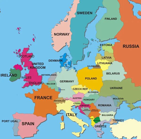 Западная европа на английском. Europe map. Политическая карта европы. Карта европы со странами на английском языке. Западная европа на английском.
