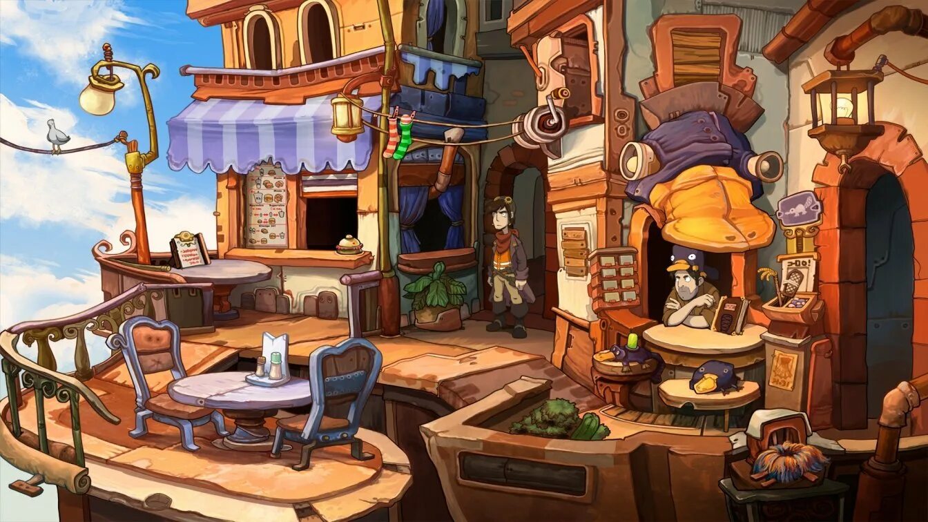 Приключенческий квест. Депония 2. Deponia 2 Chaos on Deponia. Deponia ps4. Deponia Daedalic Entertainment.