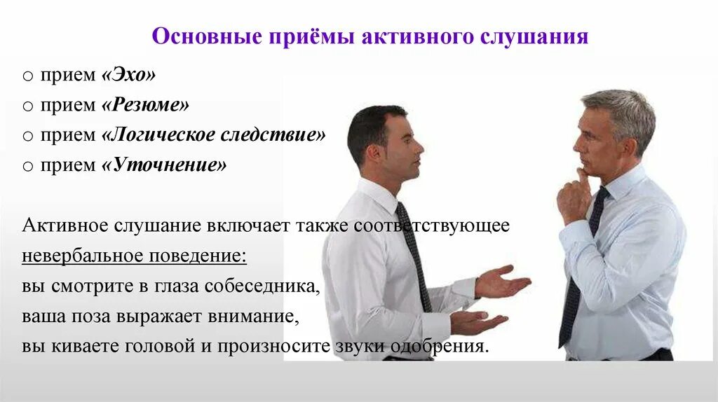 Умения активного слушания. Приемы активного слушания. Активное слушание приемы активного слушания. Приемы активного слушания Эхо. Приемы активного слушания в психологии.