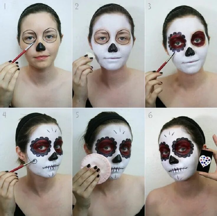 23 Easy Halloween Costumes Using Only Makeup Halloween costumes makeup, Easy clo