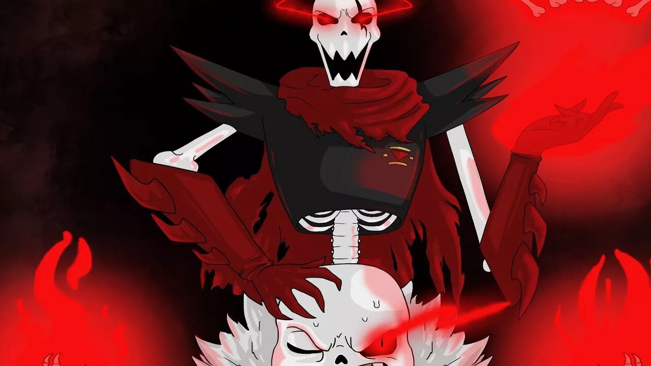 Underfell theme. Андерфелл папирус. папайрус underfell. underfell sans and papyrus. папирус undertale.