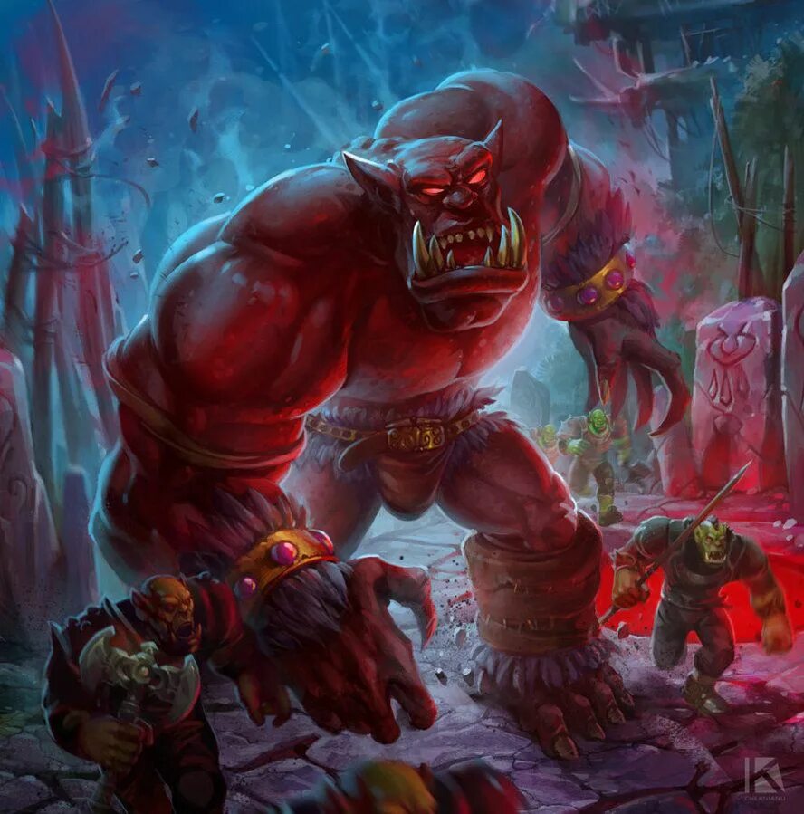 Чар wow. Варкрафт орки фан арт. warcraft красные орки. wow красные орки. красные орки варкрафт.