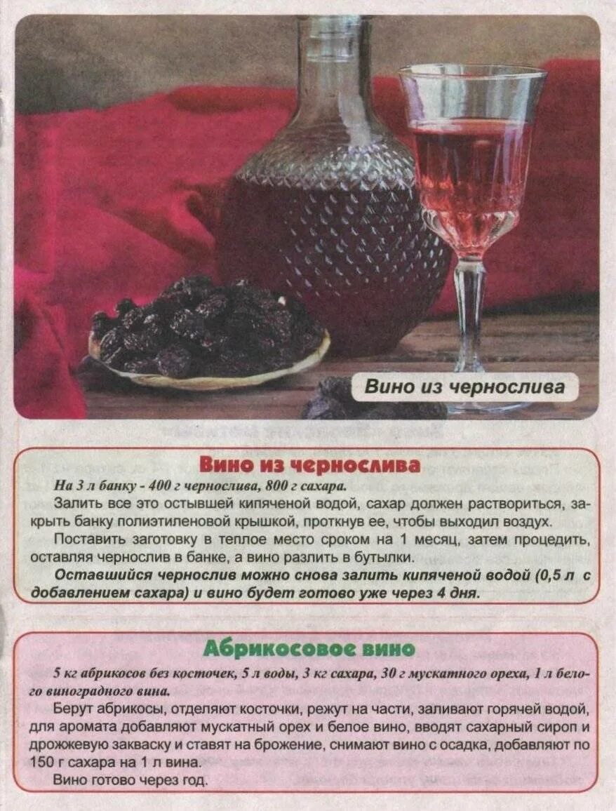 Рецепт домашнего вина