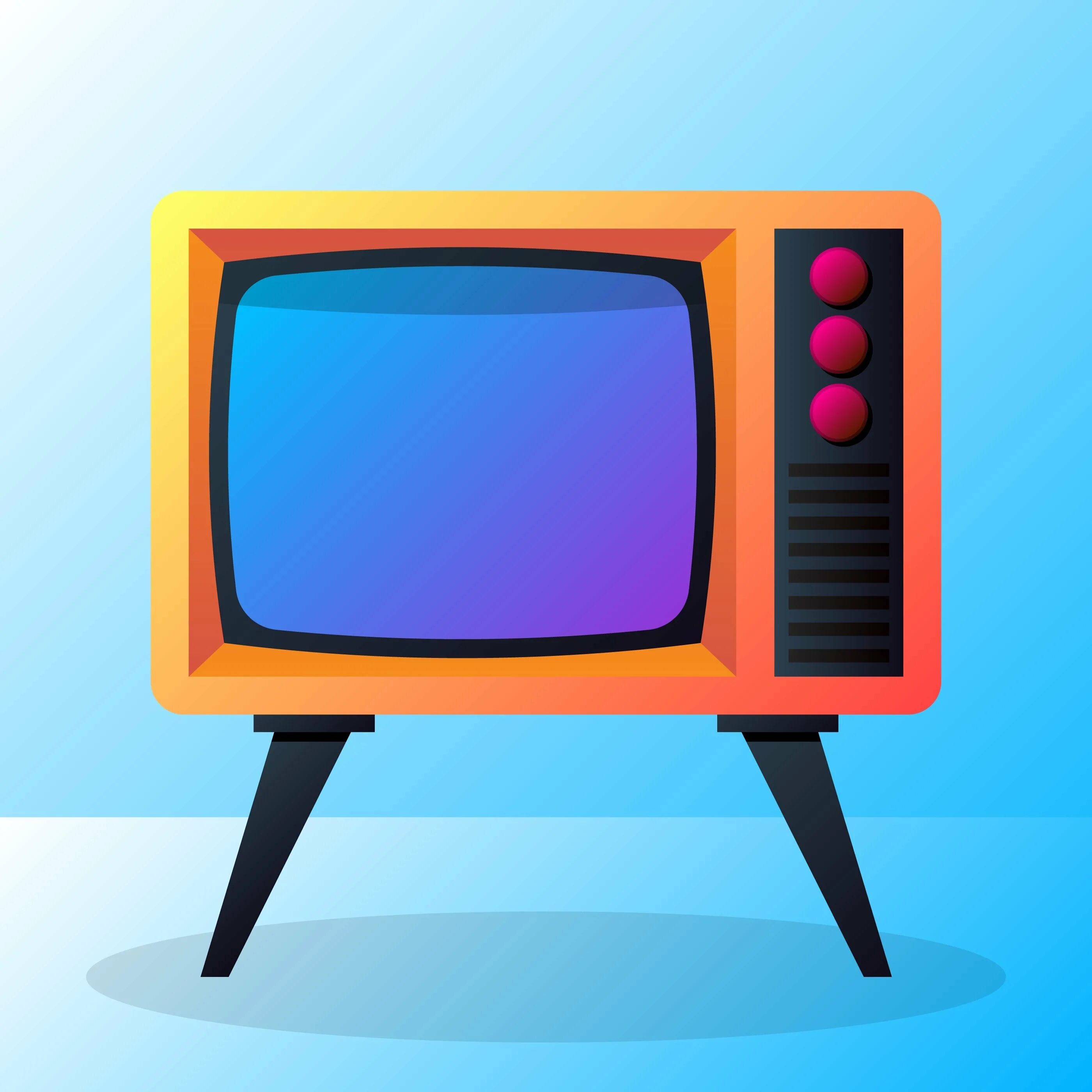 Изображение телевизора красное. Телевизор. Телевизор мультяшный. Телевизор для детей. Старый телевизор.