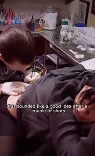 5. Kris Jenner getting a tattoo on her backsideCredit. 
