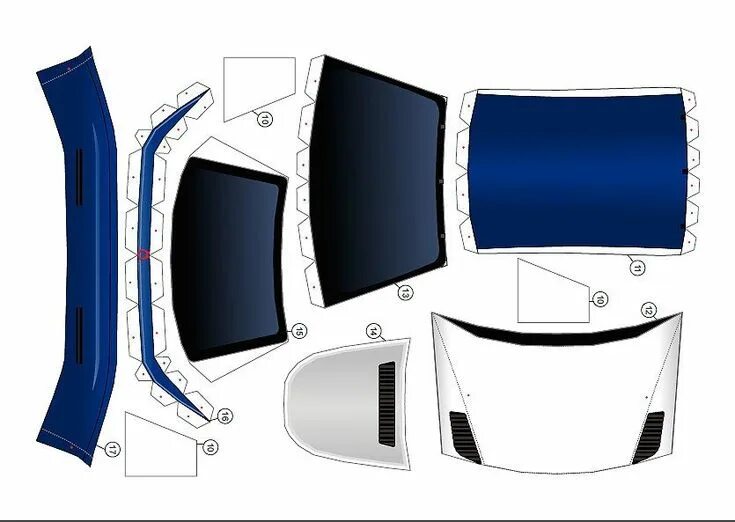 Mercedes W140 Bastelarbeiten aus papier und pappe, Bmw e30, Papiermodell