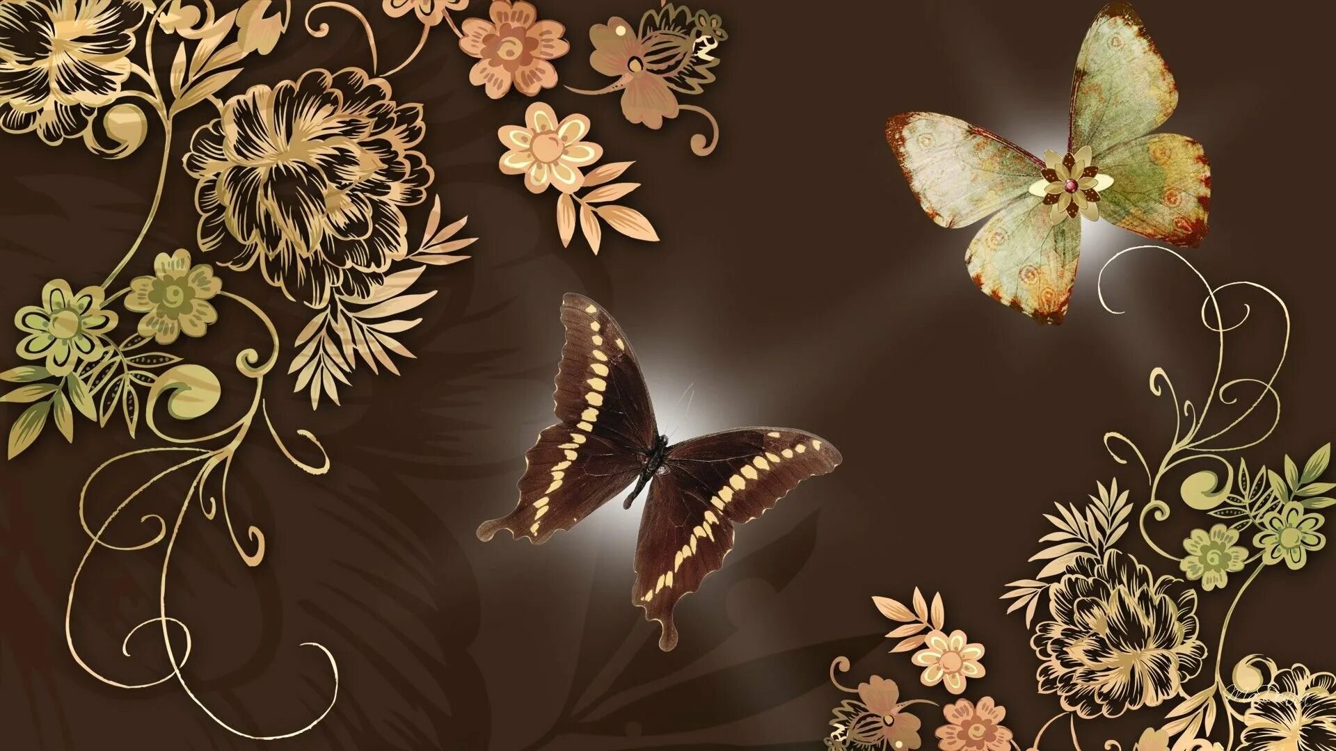 Обои фон бабочка. Фон бабочки. Коричневые цветы. Фотообои бабочки. Красивый фон с бабочками.