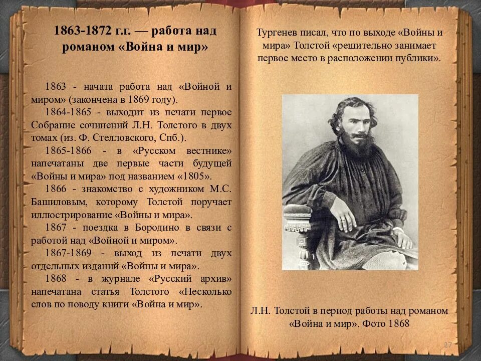 Сколько толстой писал войну и мир. Лев Николаевич толстой творческий путь.