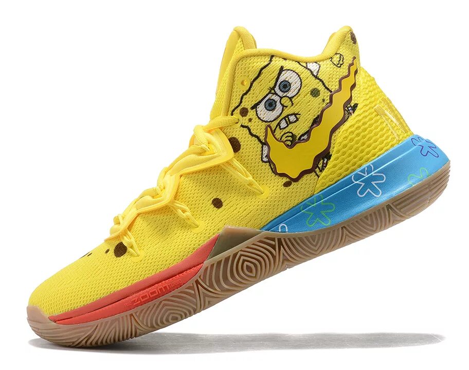 Spongebob 5. Nike Kyrie 5 Spongebob. Кроссовки Кайри Ирвинг 5. Nike Kyrie 5 Spongebob/Custom. Баскетбольные кроссовки Nike Kyrie 5 'Spongebob'.