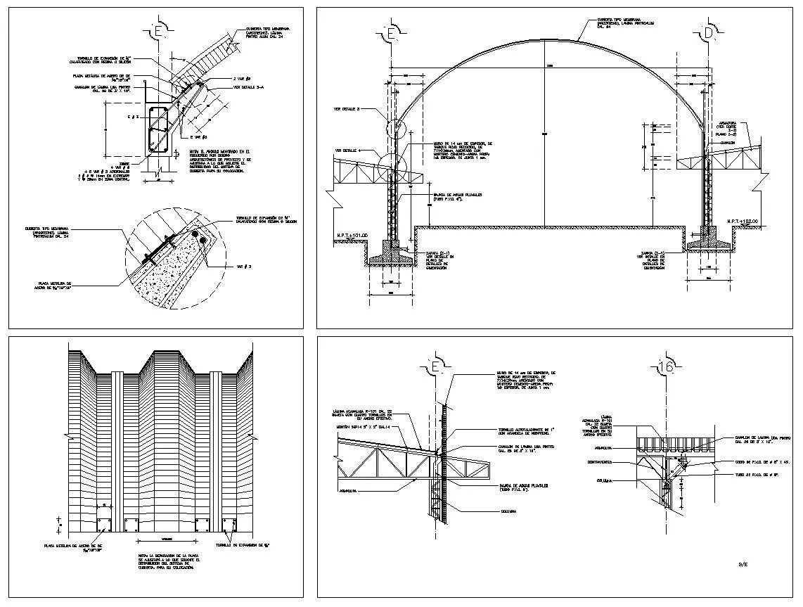 Structure details. Design of steel structures. structure cad. steel structure. detail architecture.