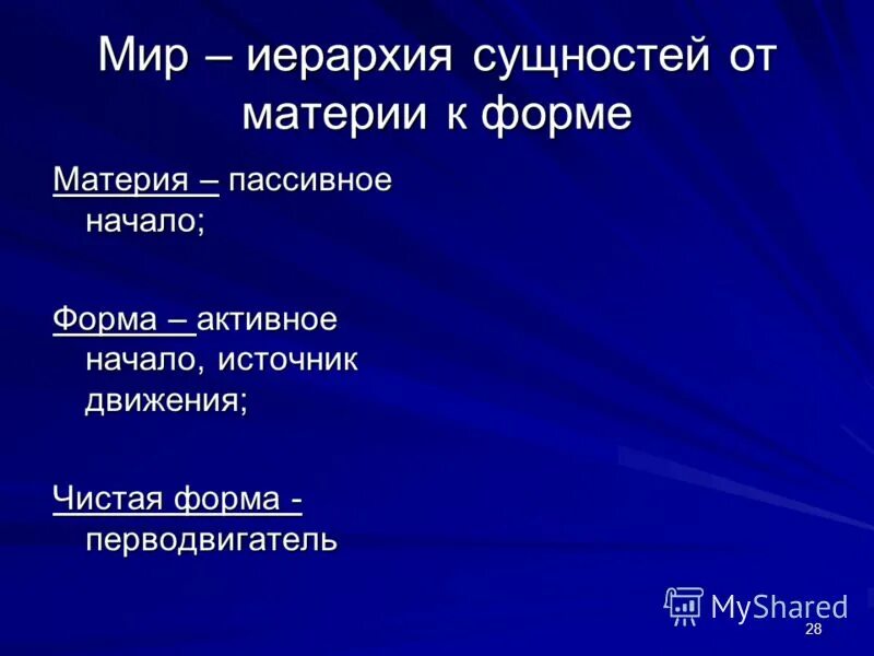 иерархия сущностей