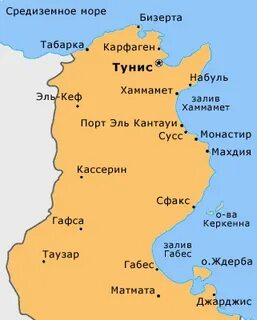 Тунис какое море