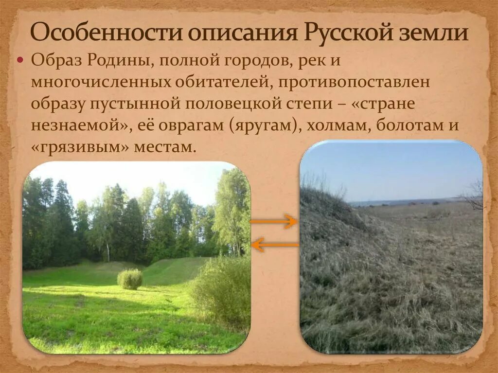 Сообщение особенности описания